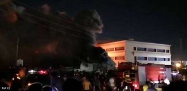 حريق مستشفى الحسين في العراق