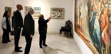 زيارة السفير الفرنسي لمتحف محمود سعيد بالإسكندرية