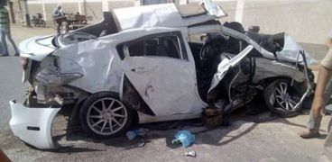 صور.. إصابة 11 مراقب ثانوي عام في حادث تصادم بسوهاج