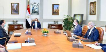 اجتماع الرئيس عبد الفتاح السيسى مع رئيس الوزراء