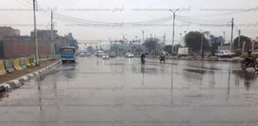 أمطار غزيرة في بني سويف