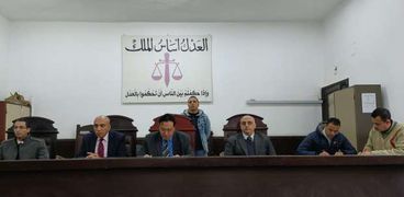 هيئة محكمة الجنايات بالفيوم برئاسة المستشار خالد محمد عبد السلام