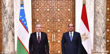 الرئيس السيسي ونظيره الأوزبكستاني