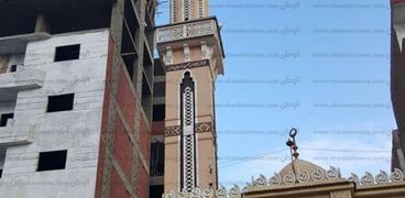 تدعيم وترميم المئذنة  لمسجد العراقي بأتريب ببنها