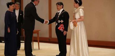 وزير الآثار في حفل تنصيب إمبراطور اليابان