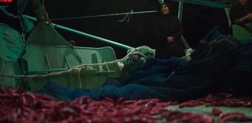 صيد الجمبري الفراولة في البحرخلال مسلسل تحت الوصاية