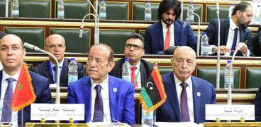 الوفد المغربي بالجلسة البرلمان العربي