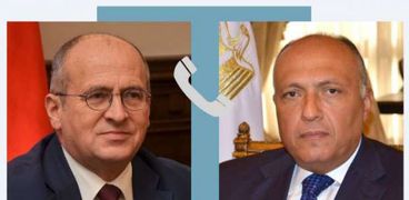وزير الخارجية المصري سامح عاشور ونظيرة البولندي زبيغنيو راو