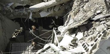 آثار الدمار الناتجة عن الحرب الأهلية السورية «أ. ف. ب»