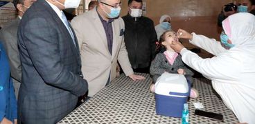 إنطلاق حملة التطعيم ضد شلل الأطفال ببني سويف