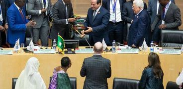 الرئيس السيسي خلال تسلم رئاسة الاتحاد الافريقي من كاجامي رئيس رواندا