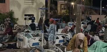 مستشفي ميداني نتيجة وقوع زلزال المغرب