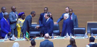 الرئيس عبدالفتاح السيسى خلال تسلمه رئاسة الاتحاد الأفريقى «صورة أرشيفية»