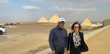 وزيرة السياحة المغربية تزور أهرامات الجيزة