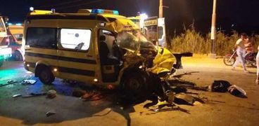 حادث على طريق كفر الشيخ-دسوق
