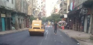 رصف شوارع الإسكندرية