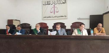 هيئة محكمة الجنايات برئاسة المستشار برئاسة المستشار أيمن ممدوح