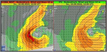 الأرصاد الجوية: إعصار دانيال يصل للسواحل المصرية خلال ساعات