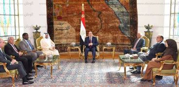 الرئيس عبد الفتاح السيسي يلتقى رئيس البرلمان العربى