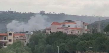 آثار قصف إسرائيلي على جنوب لبنان