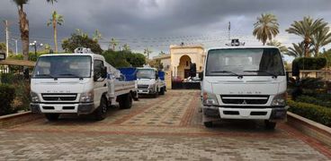 وصول معدات إلي ديوان عام محافظة كفر الشيخ