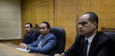 هيئة المحكمة برئاسة المستشار محمود حمدي