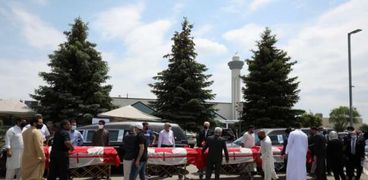 جنازة أفراد الأسرة الكندية المسلمة