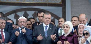 إردوغان خلال زيارته لمنطقة ريزة على البحر الأسود