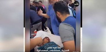 اخفاق محاولة اسعاف طفل في مستشفى غزة بعد قذفها
