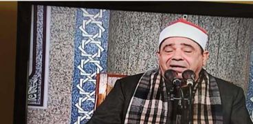 لقطة من التليفزيون المصري أثناء الخطأ اللغوية
