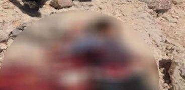جثة الارهابي عيد بعد مقتله