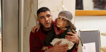 إحدى المصابات جراء زلزال سوريا