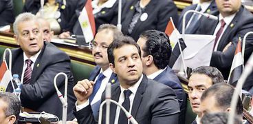 أحمد مرتضى منصور فى إحدى جلسات البرلمان