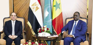 الرئيس «السيسى» أثناء لقائه مع رئيس السنغال