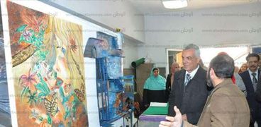 نائب رئيس جامعة المنوفية يفتتح المعرض السنوى المؤهل لمسابقة إبداع 5