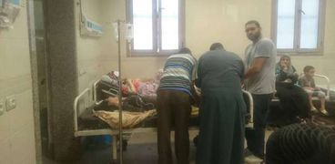 مستشفيات جامعة الأسكندرية تستقبل 63 حالة من مصابي القطار