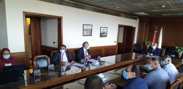 لقاء الدكتور محمد عبد العاطي وزير الري بالوفد  الذي قام بزيارة جمهورية العراق الشقيقة