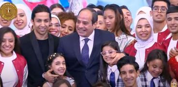 الرئيس السيسي خلال فعاليات «قادرون باختلاف»