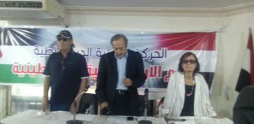 وصول فاروق الفيشاوي ومحسنة توفيق لمؤتمر حزب الكرامة لدعم سوريا