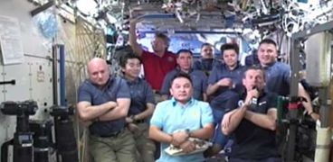 رواد الفضاء على متن المحطة الفضائية الدولية