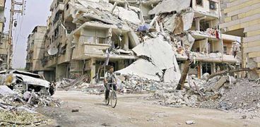آثار الدمار فى سوريا
