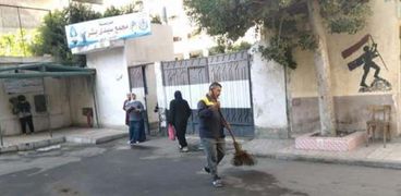 تنظيف محيط مدارس الإسكندرية