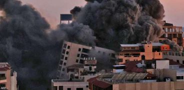 آثار القصف على قطاع غزة اليوم