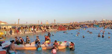 شاطئ روميل بمدينة مرسى مطروح