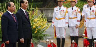 الرئيس السيسي والرئيس الفيتنامي