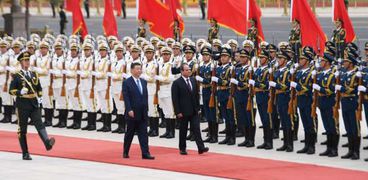 الرئيس السيسي خلال زيارته لبكين