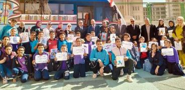 فعاليات مشروع المكتبة المتنقلة بمدينة بشاير الخير