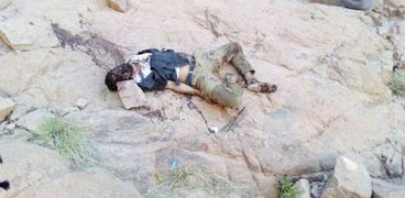جثة الشاب المفقود في جبل موسي بسانت كاترين