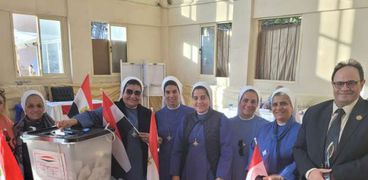 مشاركة الراهبات في الانتخابات الرئاسية بالإسكندرية