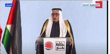 الشيخ عبد الله جهامة ممثل مجلس القبائل والعائلات المصرية